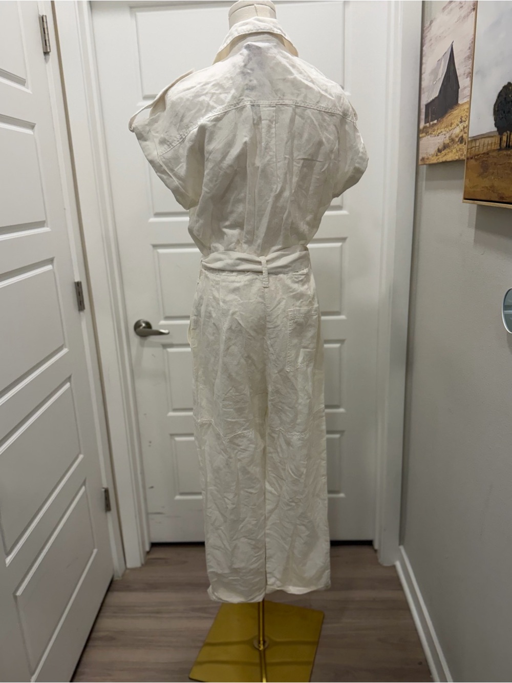 Zara Women’s Utility Jumpsuit with Tie Waist - Picture 7 of 8